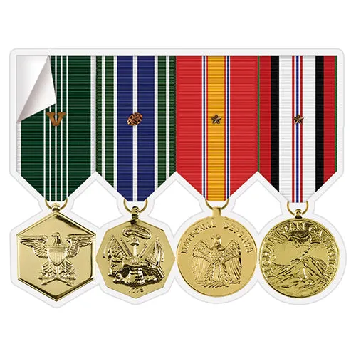Mini Anodized Medal Rack Sticker