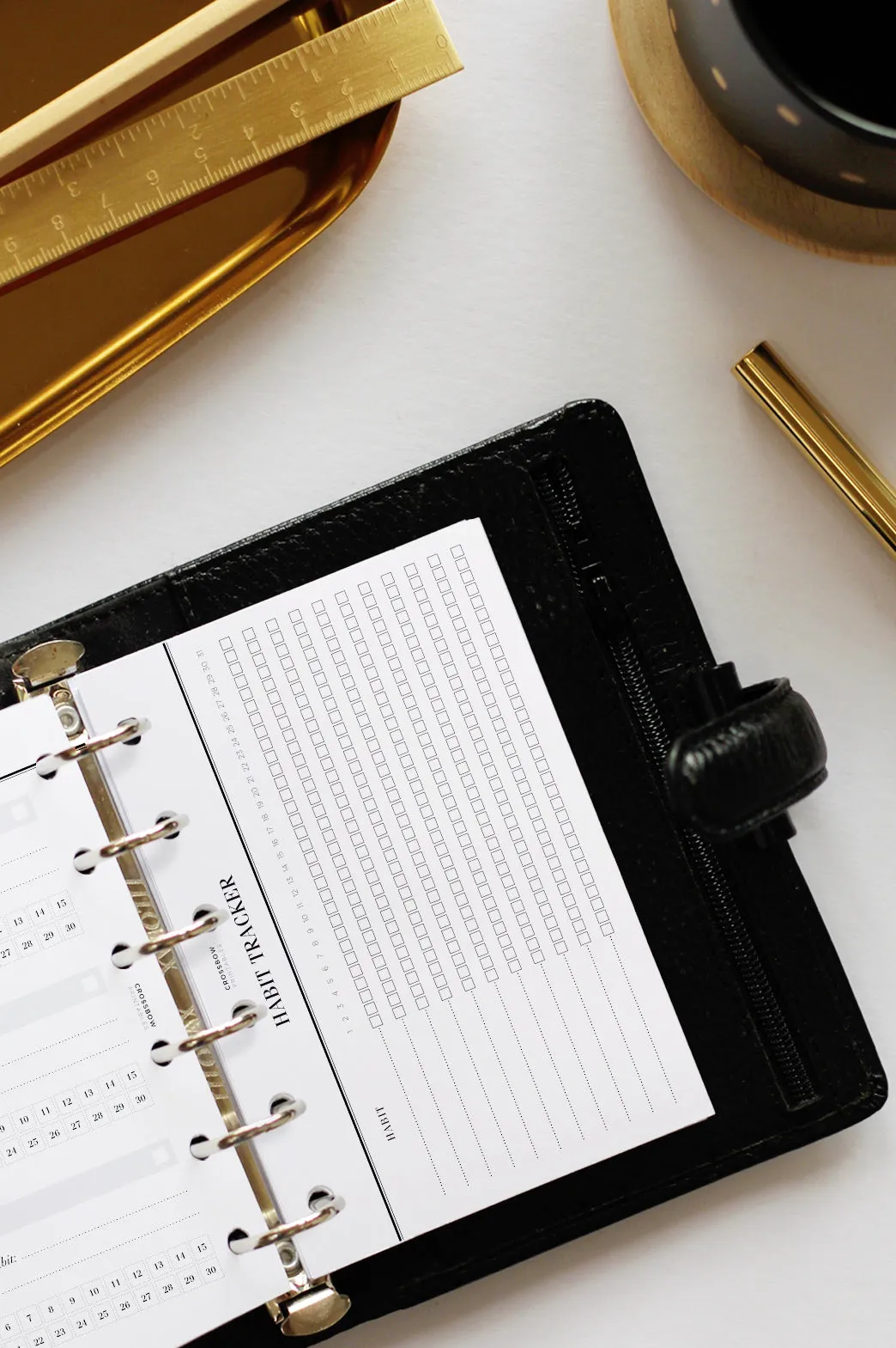 Monthly Habit Checklist: Pocket Size Inserts