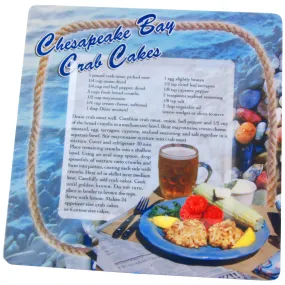 MTCB3 Melamine Snack Tray Chesapeake Bay Crab Cakes