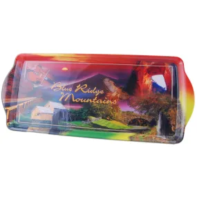 MTVA2 Melamine Snack Tray Large Blue Ridge Mountains