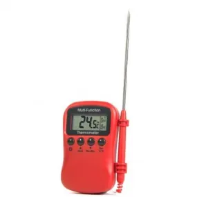 MULTI FUNCTION THERMOMETER RED