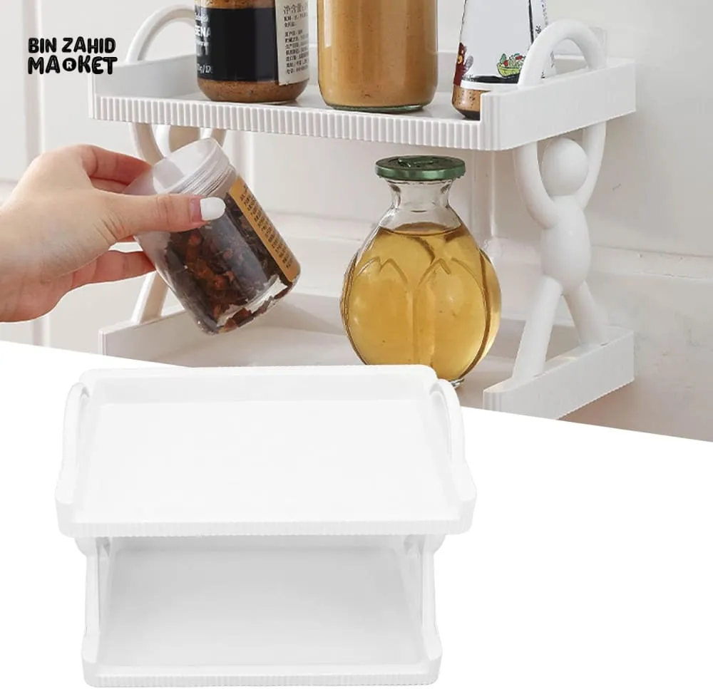 MULTIPURPOSE 2 LAYERS WALL STORAGE SHELF