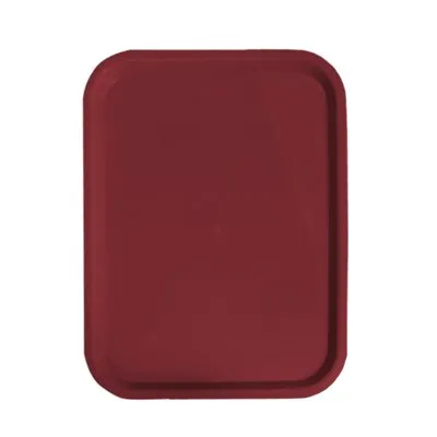 Nella 14" x 18" Fast Food Tray, Burgundy