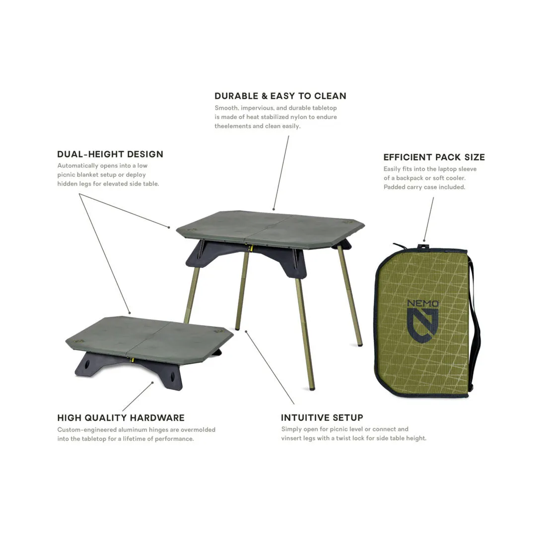 Nemo Moonlander Dual-Height Table
