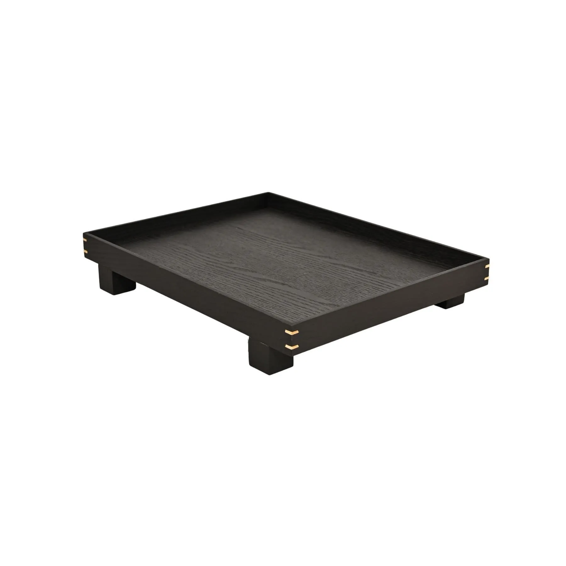 Oak tray | Black 36x28x6cm