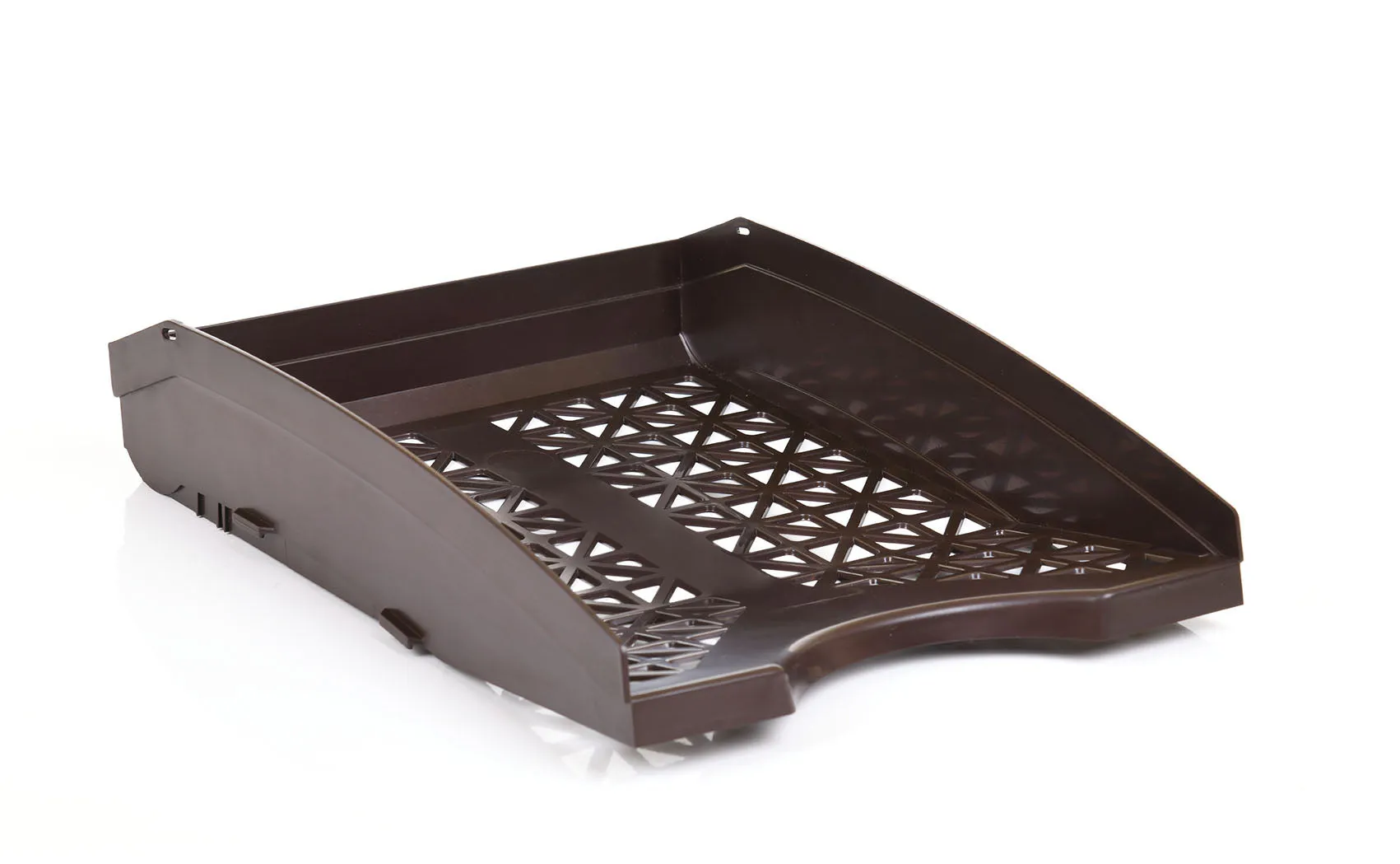 Office Plastic Desk Letter Tray (2 Pack) - Stackable