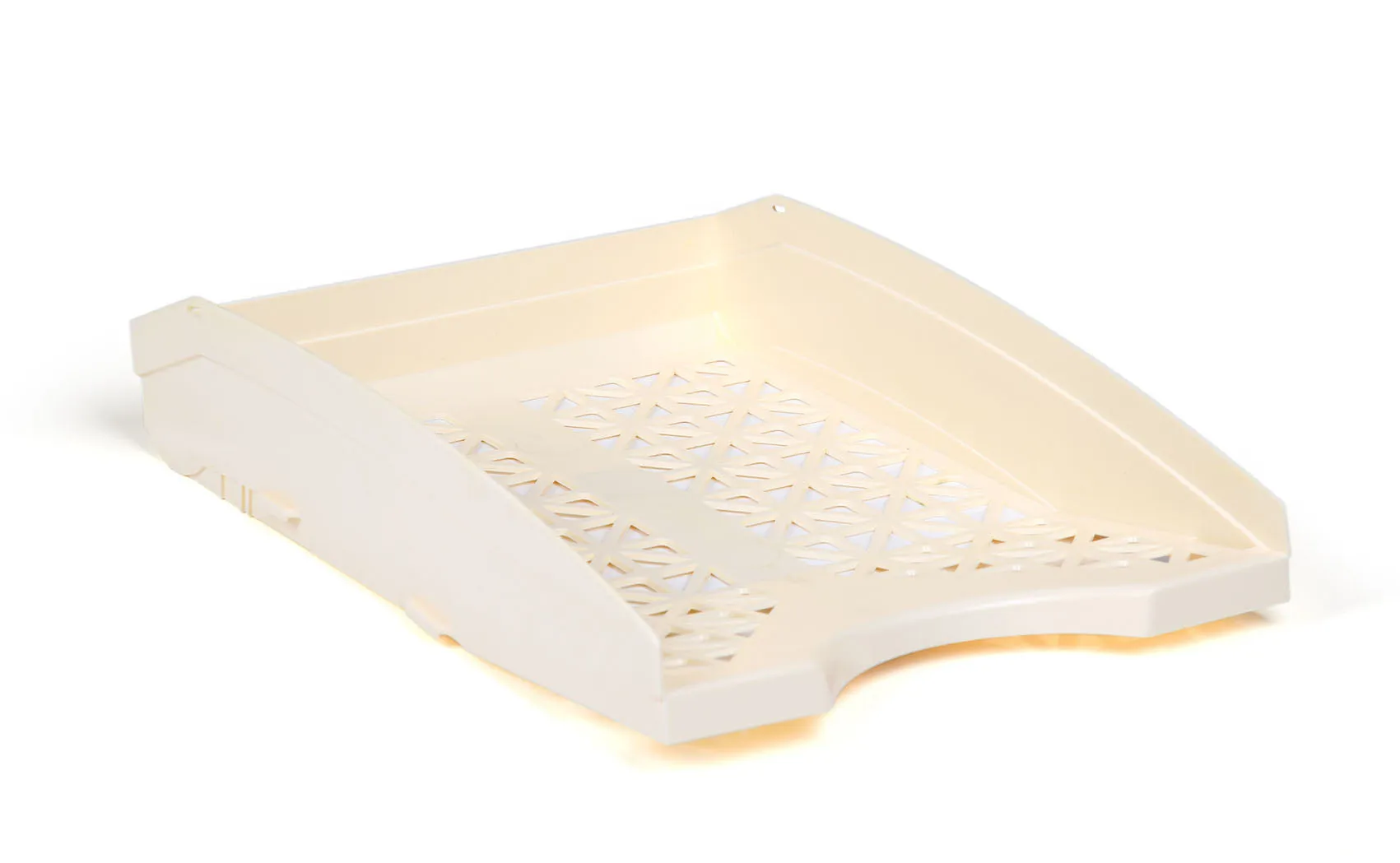 Office Plastic Desk Letter Tray (2 Pack) - Stackable