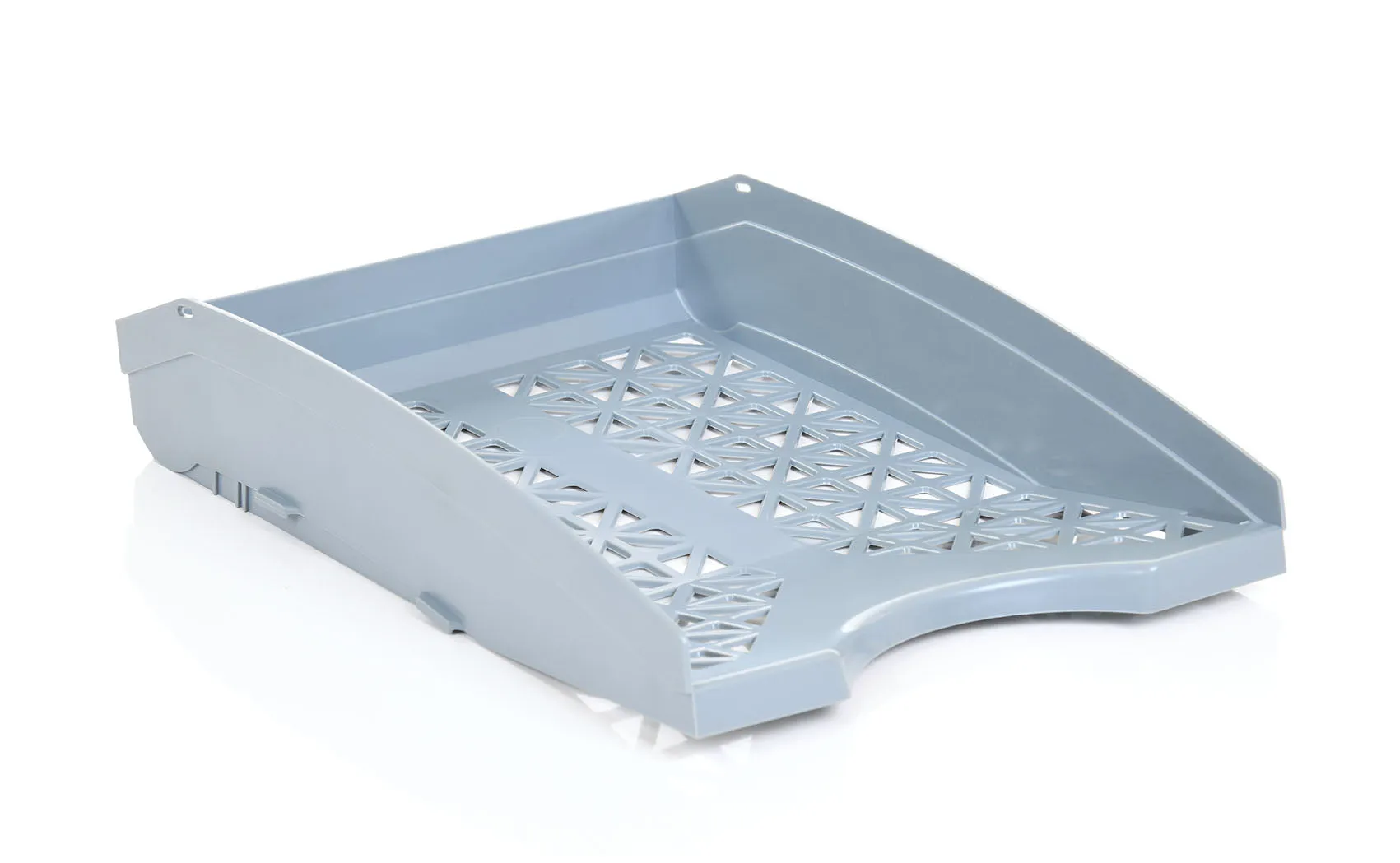 Office Plastic Desk Letter Tray (2 Pack) - Stackable