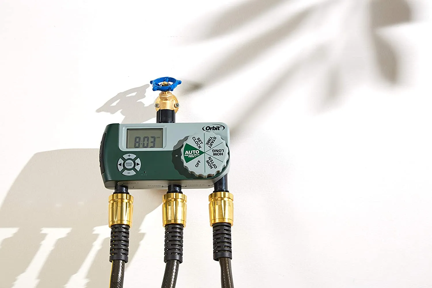 Orbit 56082 3-Outlet Hose Watering Timer, Green