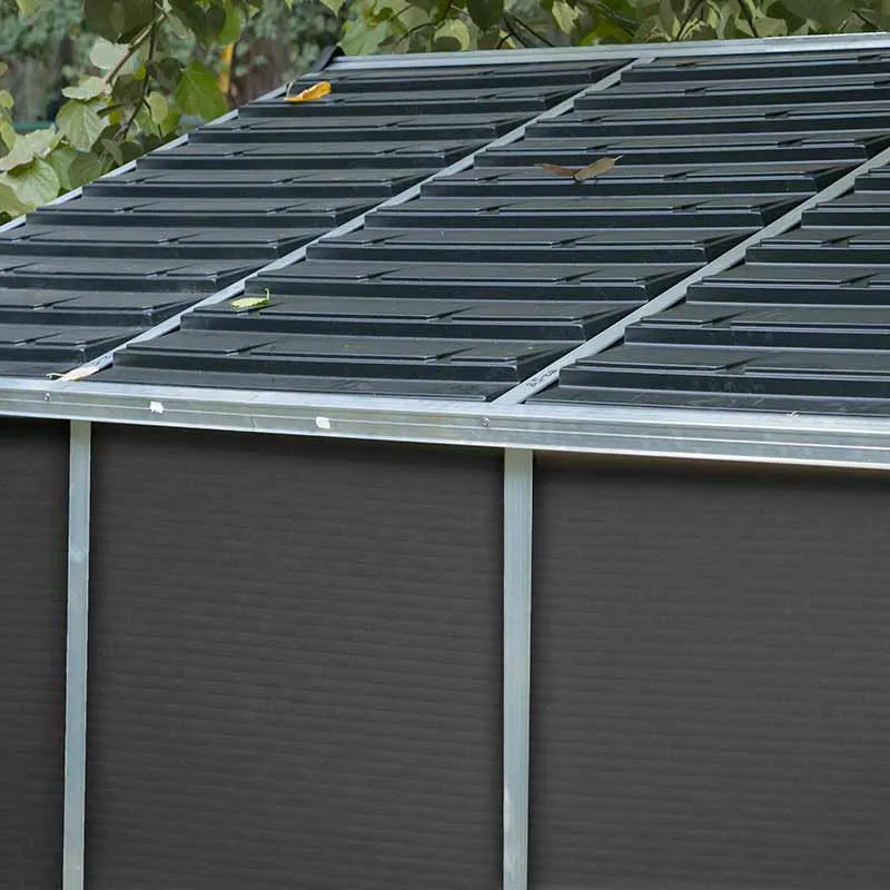 Palram Canopia Rubicon Dark Grey Shed 8ft Wide
