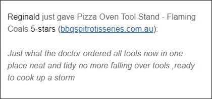 Pizza Oven Tool Stand - Flaming Coals