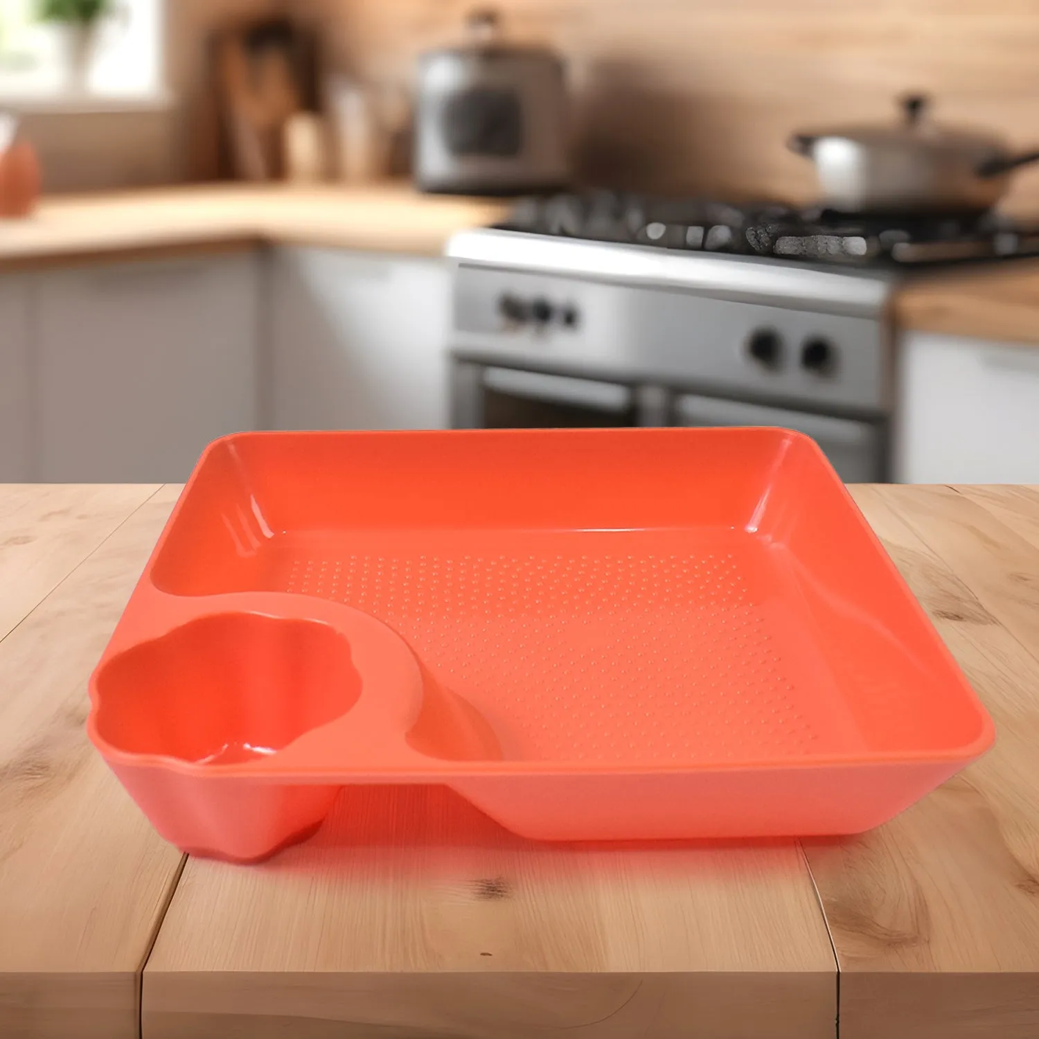 Plastic Plates With Dipping Saucer Round Dip Part (1 Pc)