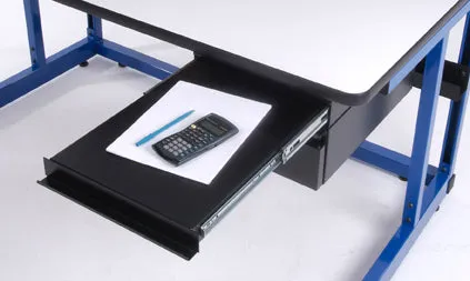 Production Basics 8601 RTW Series Writing Shelf and 3" Drawer for Workstations, 19"D x 14"W