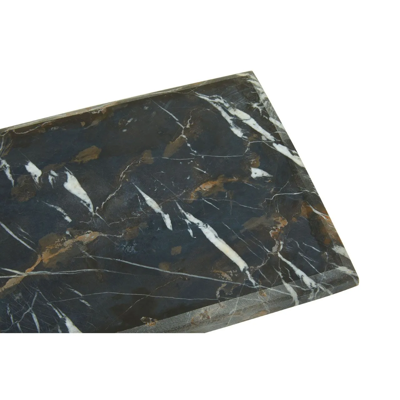 Raised Platform Black Stone Marble Chopping Board - Rectangular 31 x 21cm