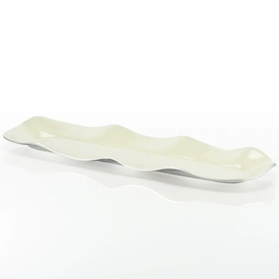Ruffled Long Trays Oyster