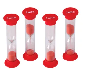 Sand Timers: 1 min, 2 min, 3 min (4 pack)