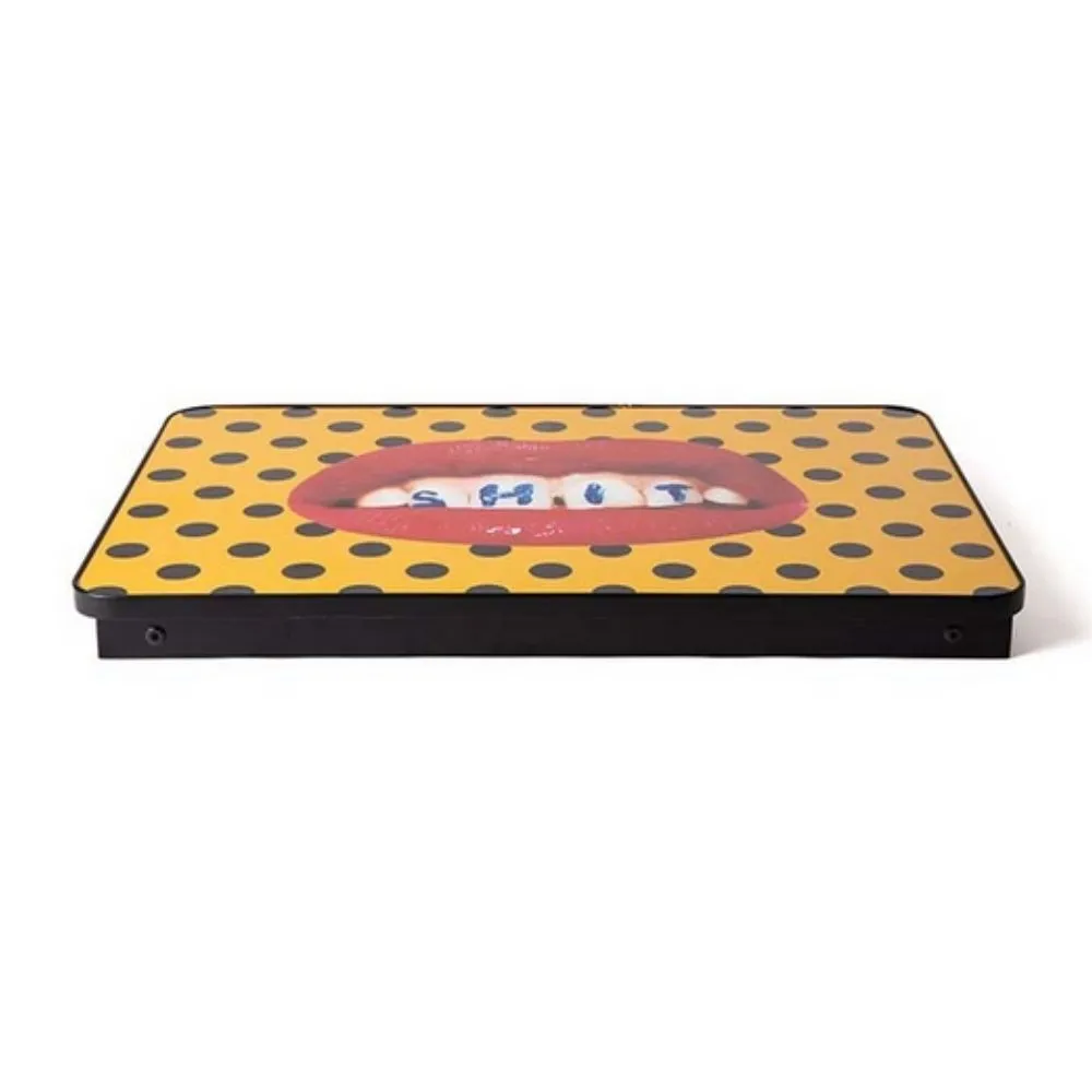 Seletti Toiletpaper Sofa Tray Shit tray with folding legs