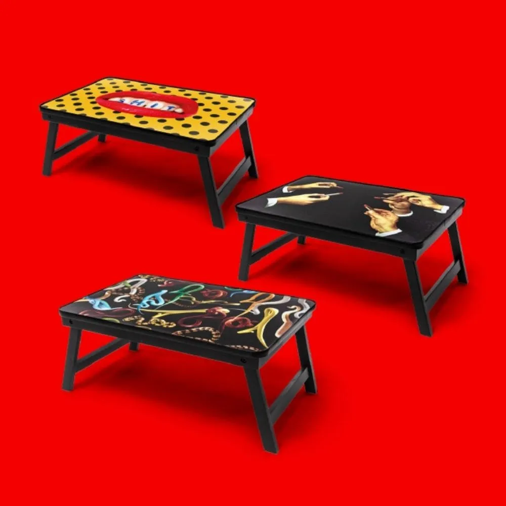 Seletti Toiletpaper Sofa Tray Snakes tray with folding legs