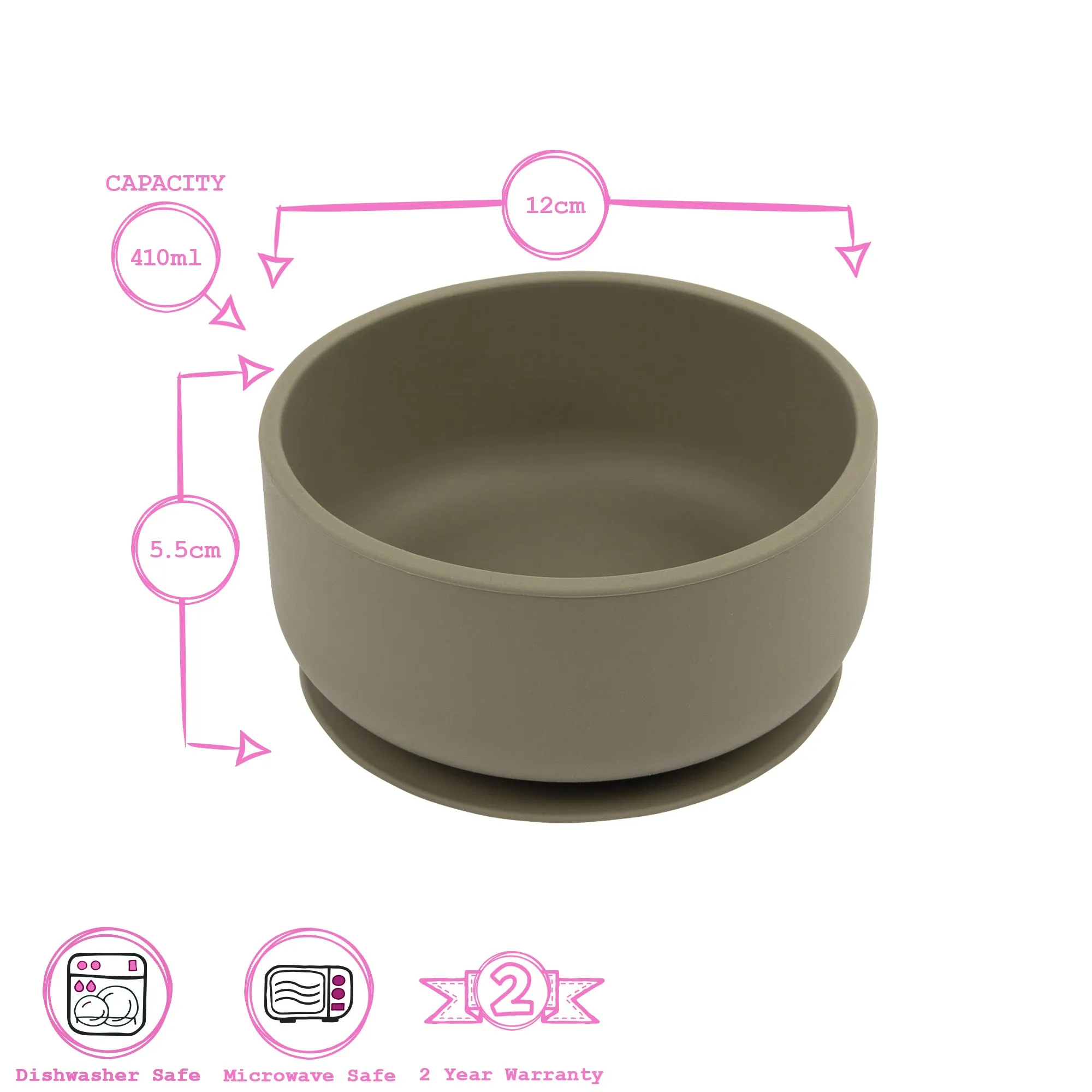 Silicone Baby and children's Suction Bowl