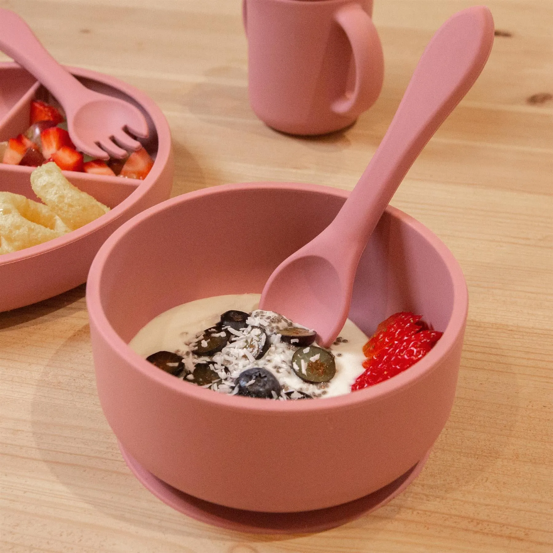 Silicone Baby Suction Bowl with Lid - By Tiny Dining