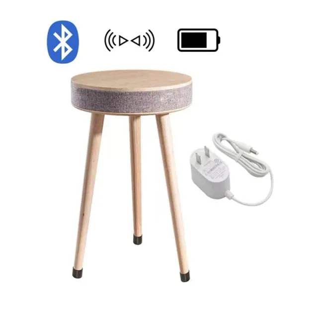 Smart Table Living Room Inductive Wireless Charging Table Wooden Outdoor 3D Surround Music