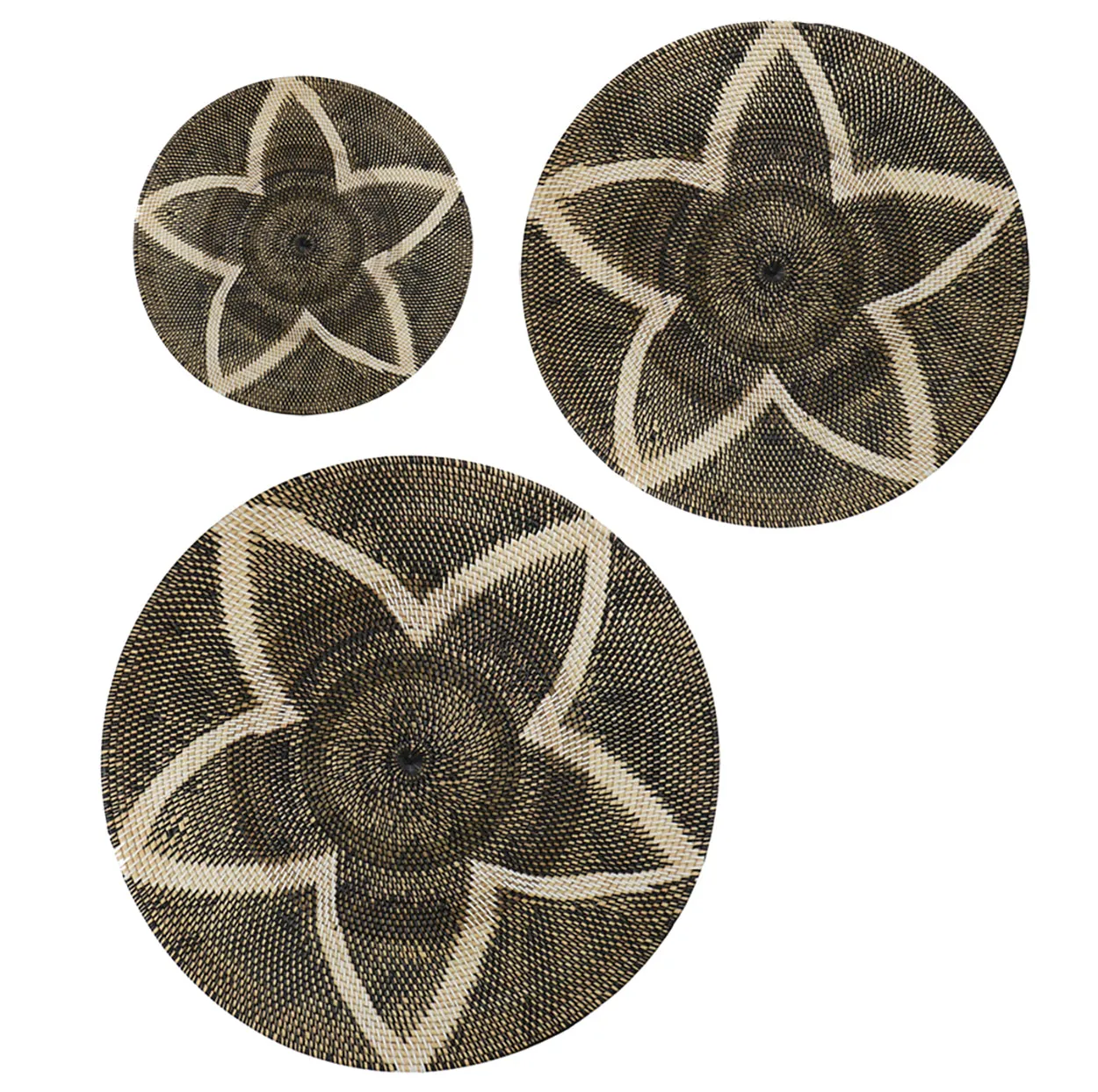 Stars Rattan Charger S/3