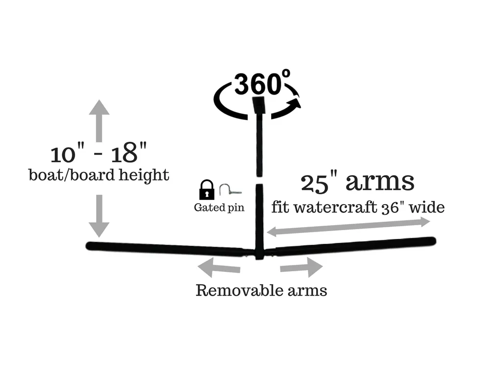 Surfboard SUP & Kayak Ceiling "T" Racks 70kg