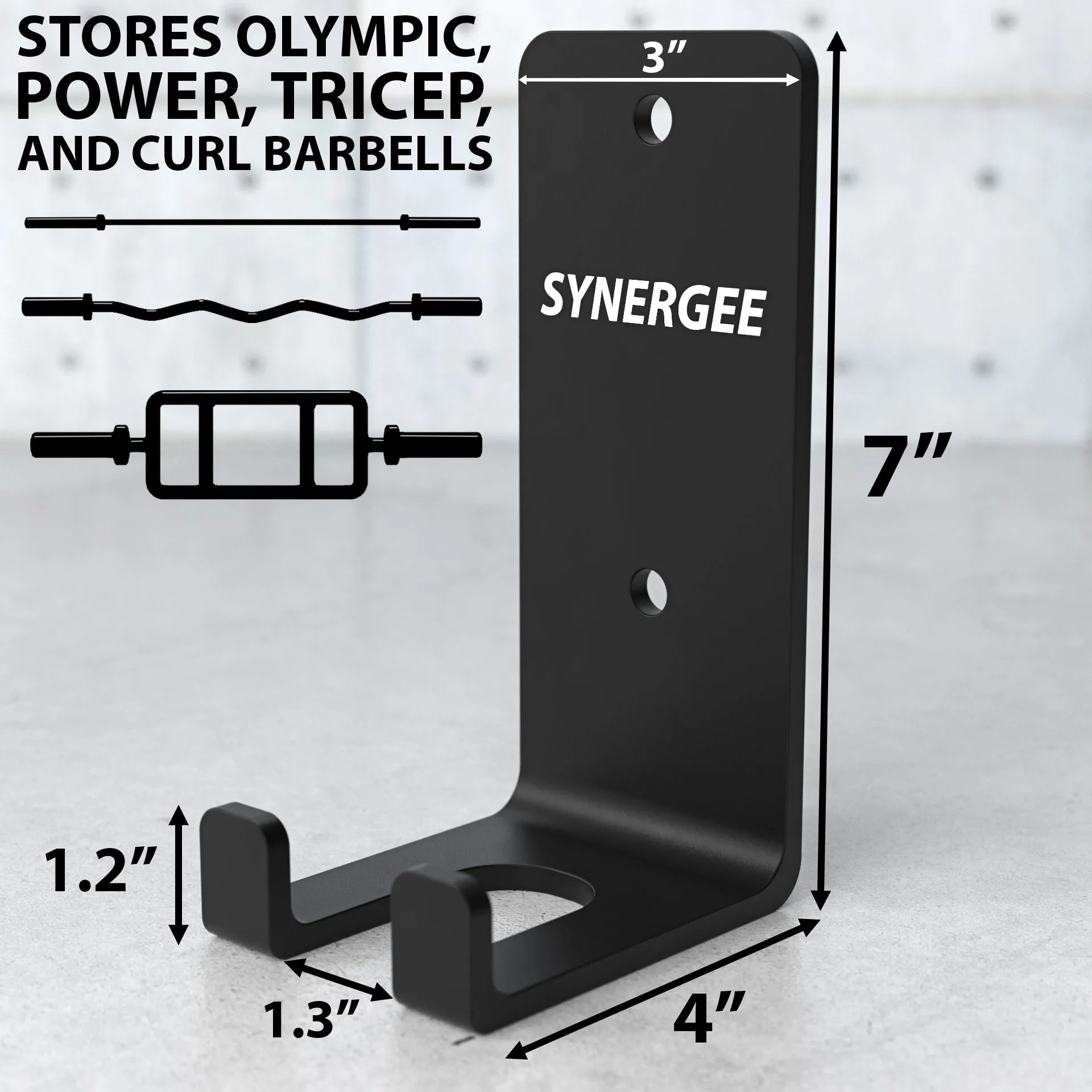 Synergee Vertical Barbell Wall Storage Racks