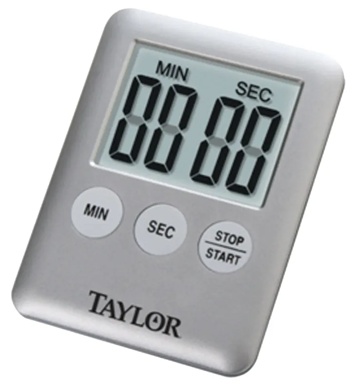 Taylor 5842N15 Timer, LCD Display, 0 min 0 sec to 99 min 59 sec, Gray :CD: QUANTITY: 1