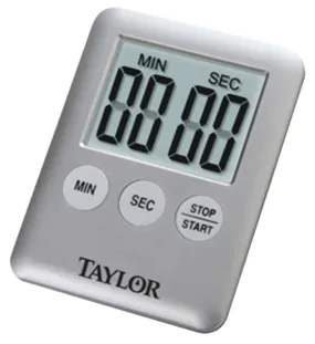 Taylor 5842N15 Timer, LCD Display, 0 min 0 sec to 99 min 59 sec, Gray :CD: QUANTITY: 1