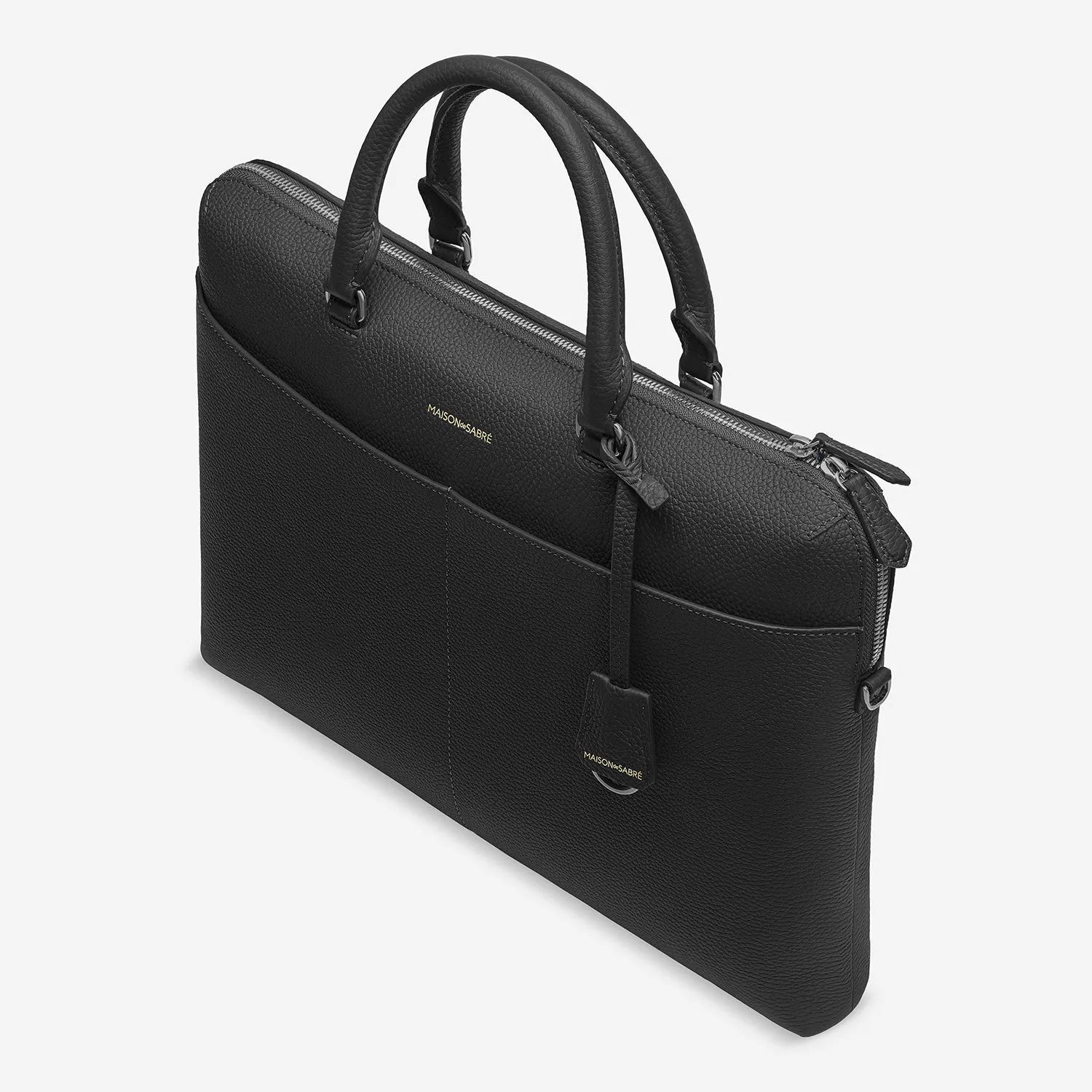 The Laptop Bag - Black Caviar