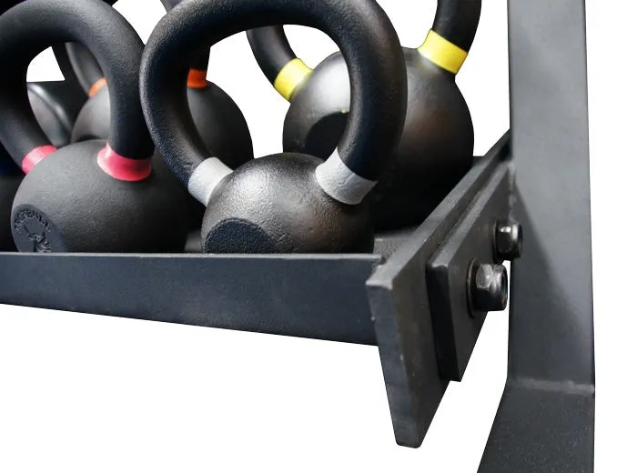 TITANIUM USA 3 TIER EXTRA LARGE FLAT TRAY HEX DUMBBELL RACK