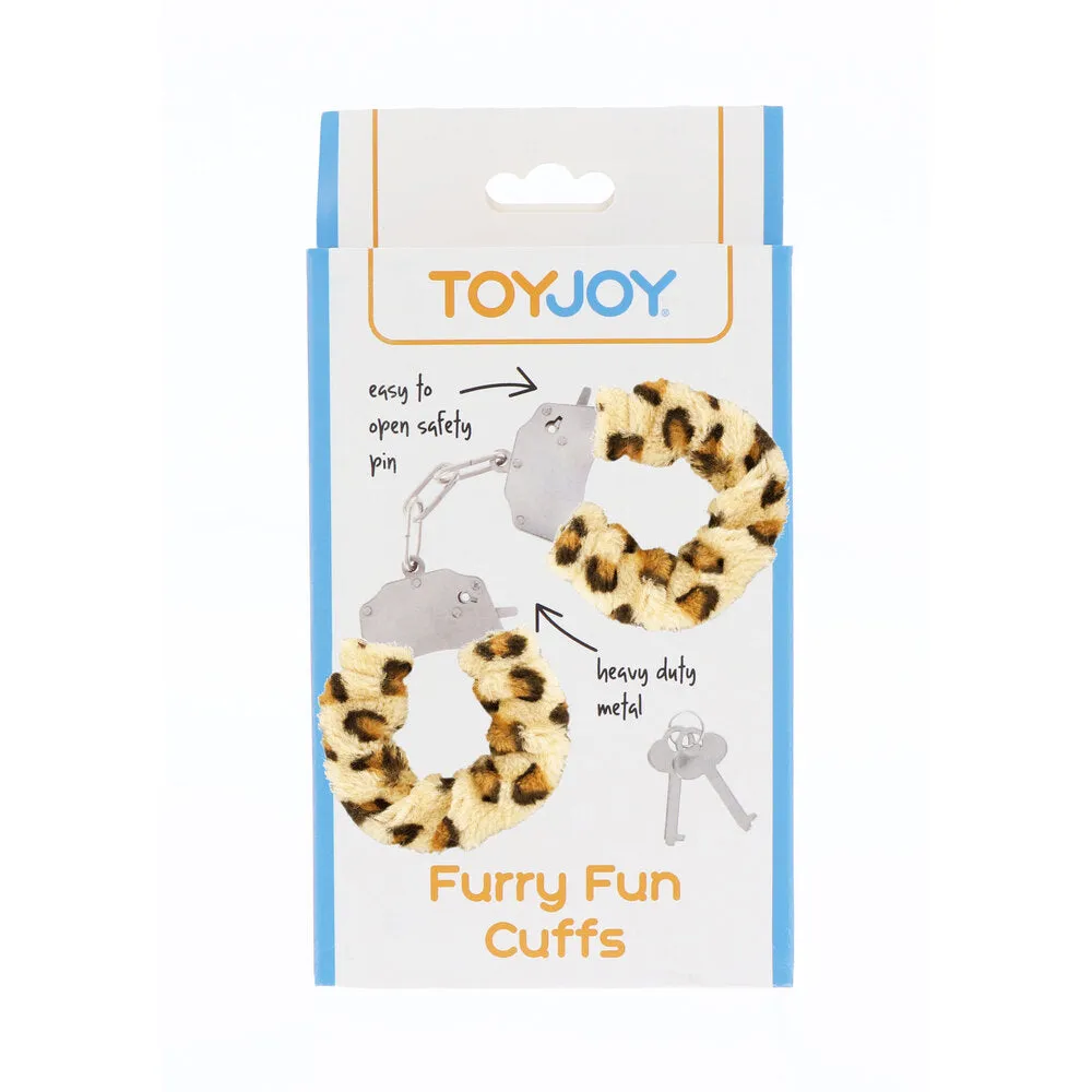 ToyJoy Furry Fun Handcuffs Leopard