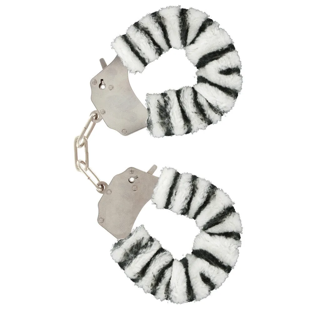 ToyJoy Furry Fun Handcuffs Zebra