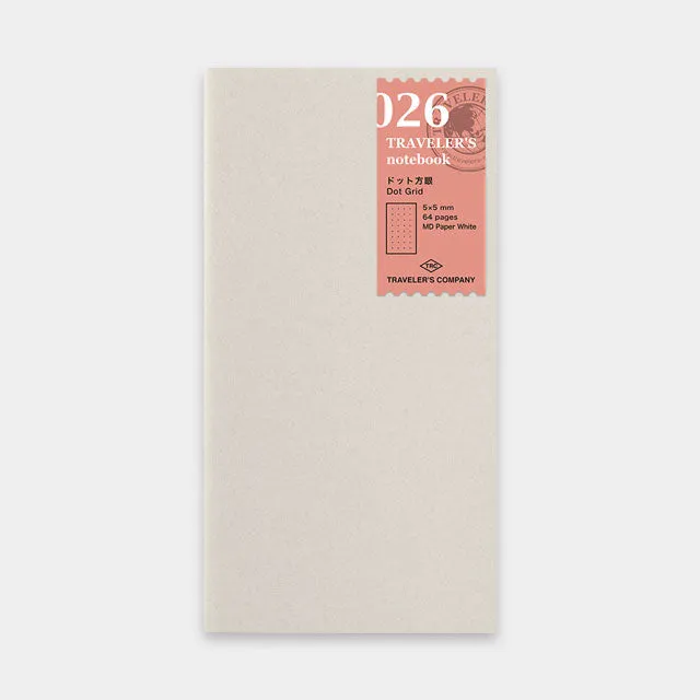 TRAVELER'S Notebook 026 Dot Grid Refill // Regular