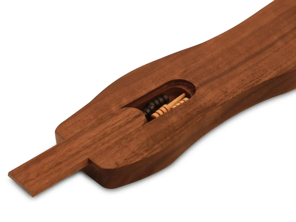 Walnut Center Wave Cribbage Board