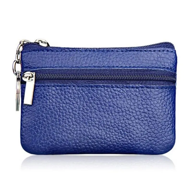 Women's Single Zip Leather Clutch Wallet