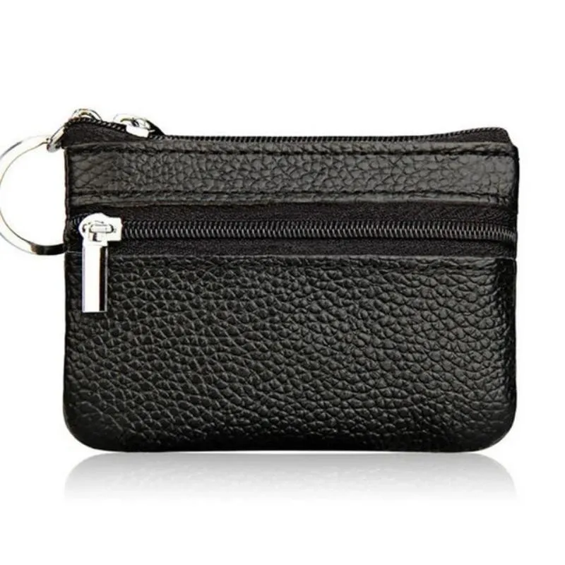Women's Single Zip Leather Clutch Wallet