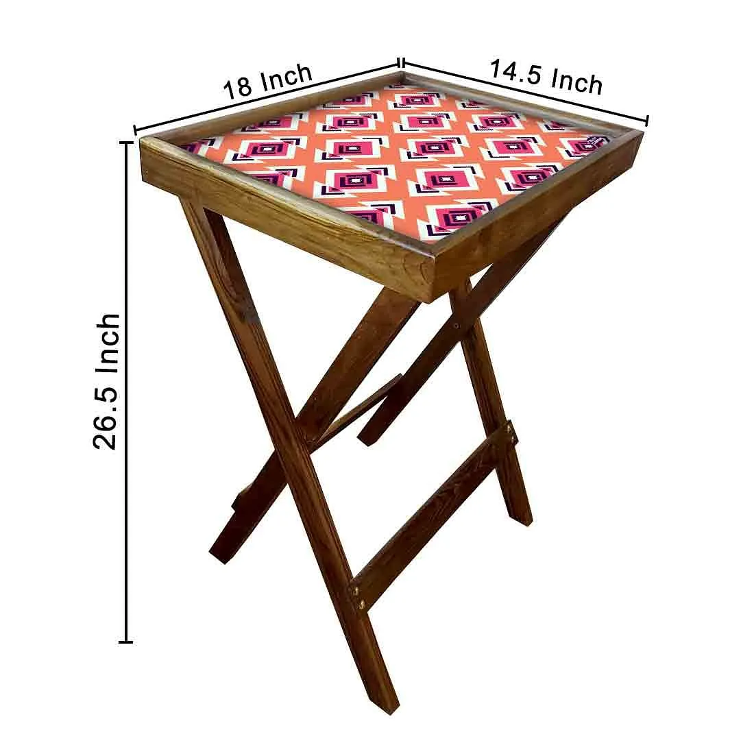 Wooden TV Trays Table Bar Snack Serving Tables - Diamonds