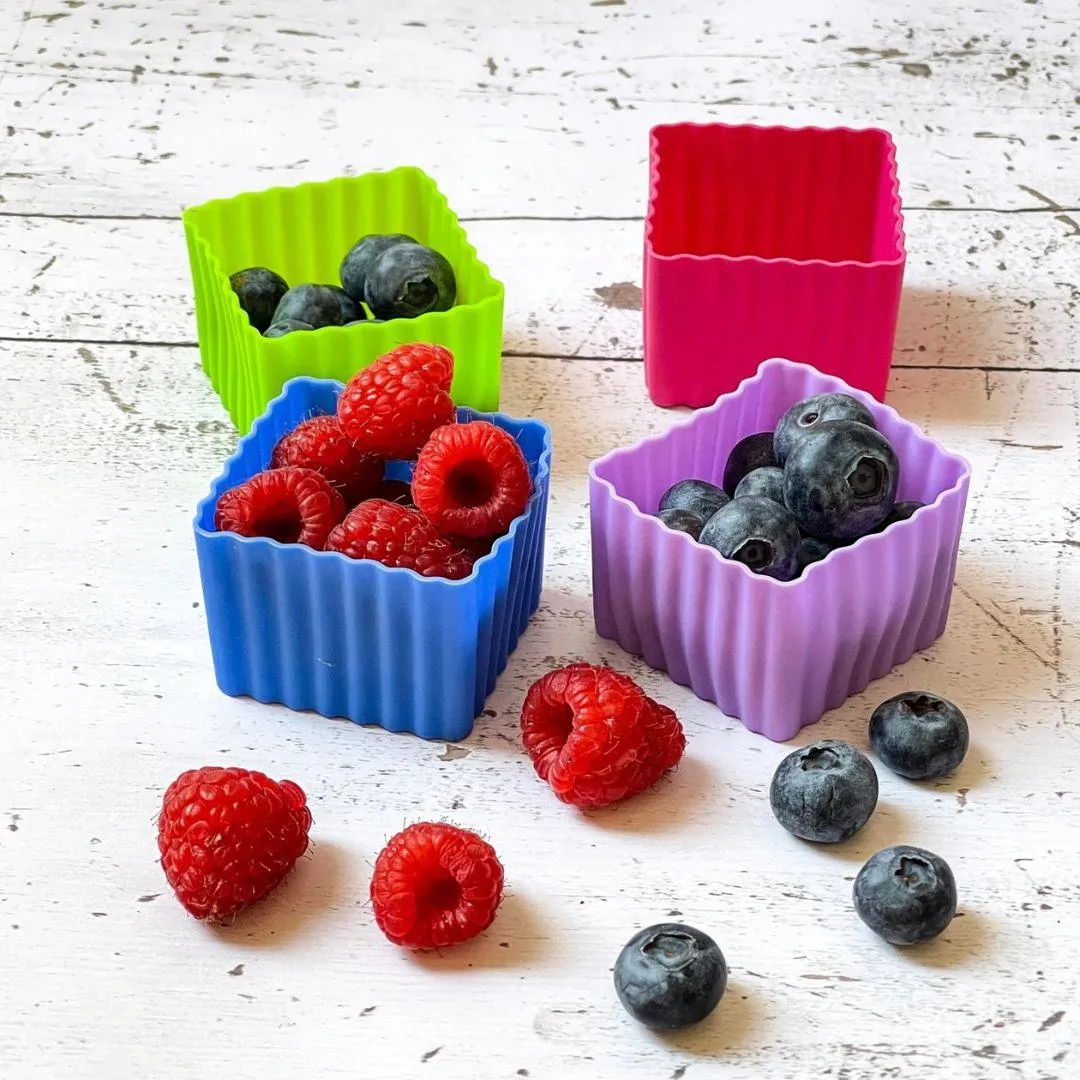 Yumbox Multicolour Mini Silicone Bento Cubes - Set of 8